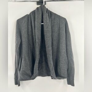 Theory grey cardigan duster size SP